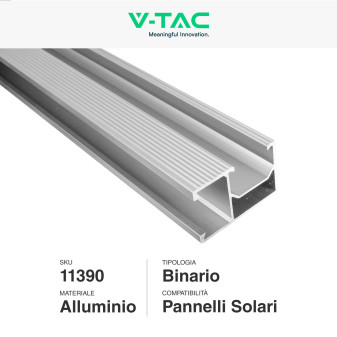 4 Binari in Metallo per Pannelli Solari Fotovoltaici V-Tac