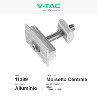 8 Morsetti Centrali per Pannelli Solari Fotovoltaici V-Tac