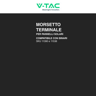 V-Tac 4 Morsetti Finali per Pannelli Solari Fotovoltaici 35mm