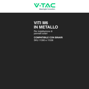 30 Viti da Installazione Pannelli Solari Fotovoltaici V-Tac