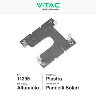 8 Piastre Messa a Terra Pannelli Solari Fotovoltaici V-Tac