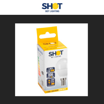 Lampadina LED E14 7.2W MiniGlobo P45 Bot Lighting Shot