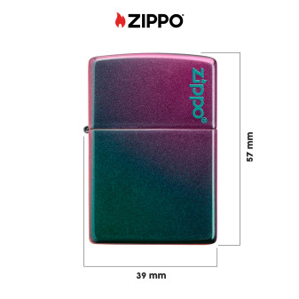Accendino Zippo 49146ZL Iridescent Zippo Logo Ricaricabile