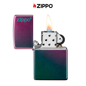 Accendino Zippo 49146ZL Iridescent Zippo Logo Ricaricabile