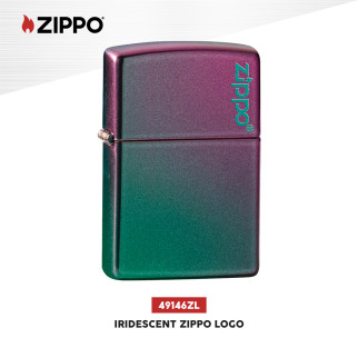Accendino Zippo 49146ZL Iridescent Zippo Logo Ricaricabile