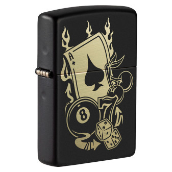 Accendino Zippo mod. 49257 Gambling Design Antivento