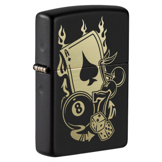 Accendino Zippo mod. 49257 Gambling Design Antivento