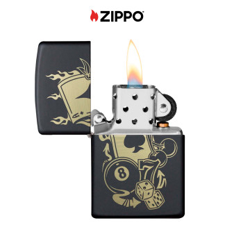 Accendino Zippo mod. 49257 Gambling Design Antivento