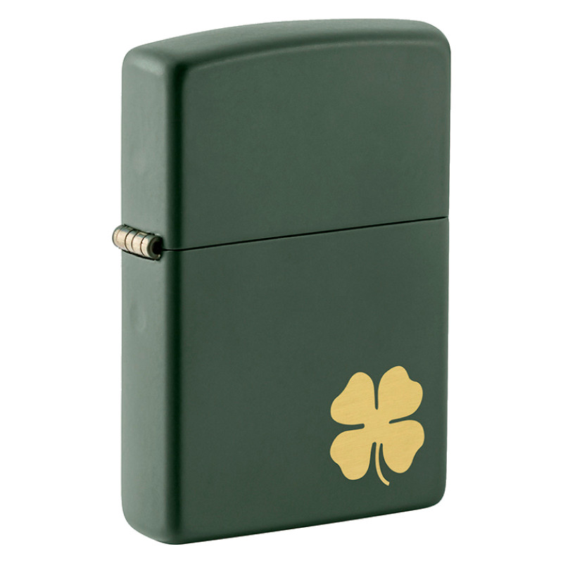 Accendino Zippo mod. 49796 Four Leaf Clover Antivento