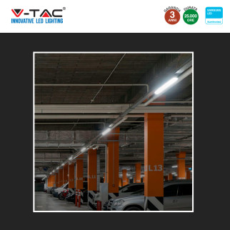 VT-60018 Tubo LED Plafoniera 18W Samsung SMD IP65 V-Tac