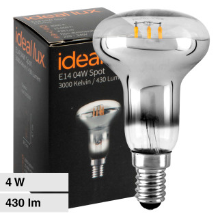 Lampadina LED Filament E14 4W Bulb Reflector Ideal Lux