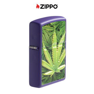 Accendino Zippo mod. 49790 Leaf Purple Matte Antivento