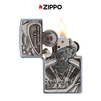 Accendino Zippo mod. 29266 Harley-Davidson Motor Flag Emblem