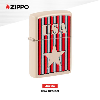 Accendino Zippo mod. 48204 USA Design Ricaricabile Antivento
