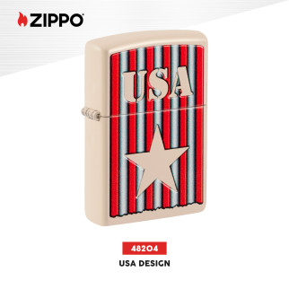 Accendino Zippo mod. 48204 USA Design Ricaricabile Antivento