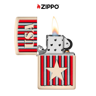 Accendino Zippo mod. 48204 USA Design Ricaricabile Antivento