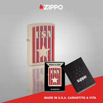 Accendino Zippo mod. 48204 USA Design Ricaricabile Antivento