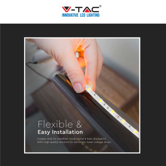 Striscia LED 30W Flessibile SMD Monocolore 12V 5m V-Tac