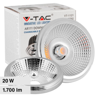 VT-1121 Faretto LED 20W AR111 da Incasso Downlight COB V-Tac