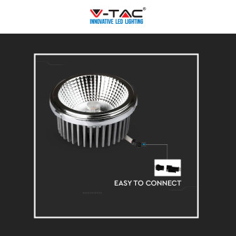 VT-1121 Faretto LED 20W AR111 da Incasso Downlight COB V-Tac