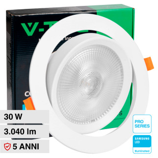 VT-2-30 Faretto LED 30W da Incasso Chip Samsung V-Tac Pro