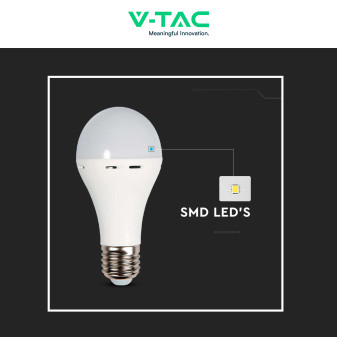 VT-509 Lampadina LED E27 9W SMD Luce di Emergenza V-Tac