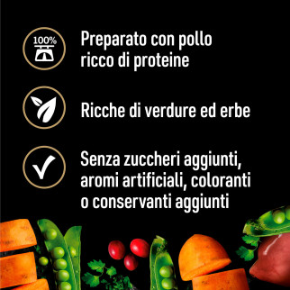 Cibo per Cani con Pollo Patate Piselli Mirtillo Cesar Natural Goodness