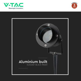 VT-7704 Portafaretto da Giardino con Portalampada GU10 V-Tac