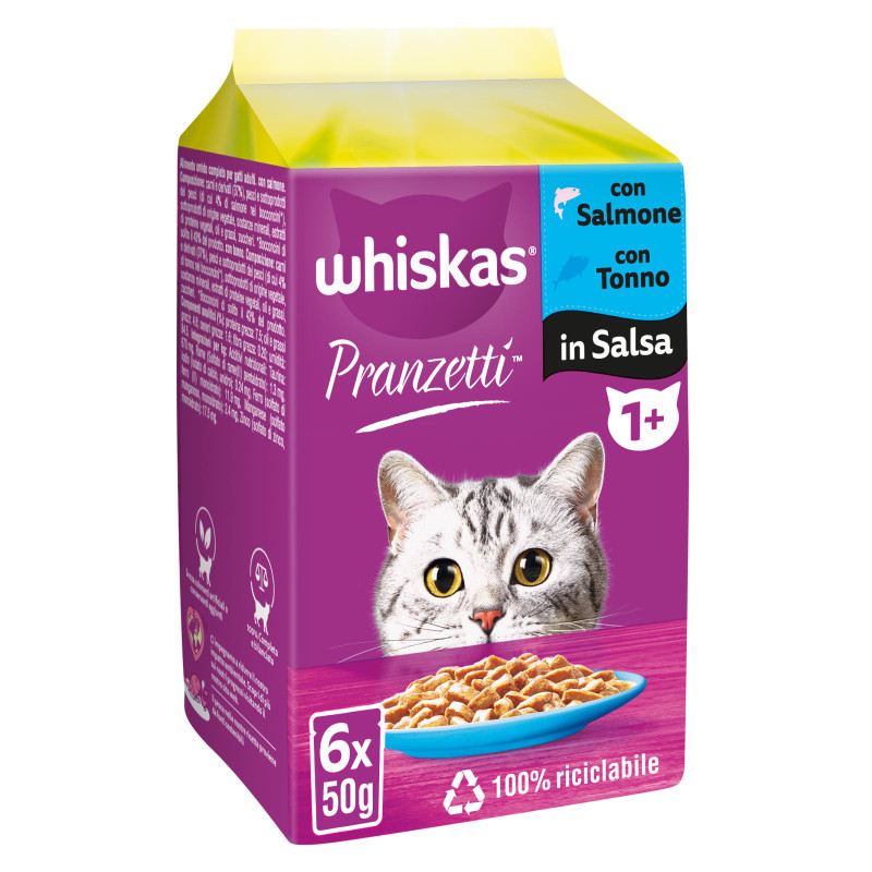 Acquista Cibo per Gatti Pranzetti in Salsa al Pesce Whiskas