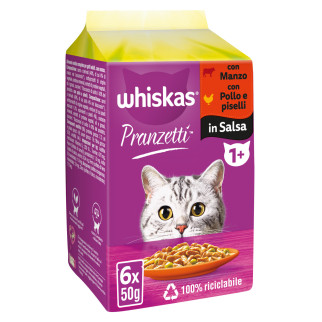 Cibo per Gatti Pranzetti Carni e Verdure Whiskas