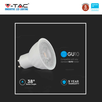 Lampadina LED PAR16 GU10 6W Faretto Spotlight SMD Chip Samsung V-Tac