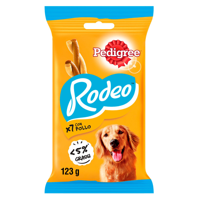 Pedigree Rodeo Snack Masticabile per Cani al Gusto Pollo 7 stick