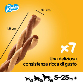 Pedigree Rodeo Snack Masticabile per Cani al Gusto Pollo 7 stick