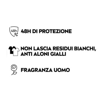 Deodorante Spray Uomo 48H Black&White Invisible Nivea Men