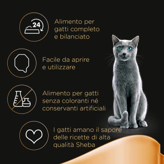 Salsa Cibo per Gatti al Gusto Agnello e Pollo Sheba