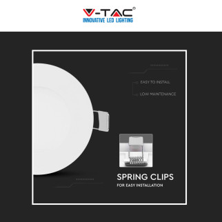 VT-307 RD Mini Pannello LED Rotondo 3W SMD da Incasso V-Tac