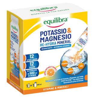 Equilibra Potassio & Magnesio Re-Hydra Mineral Arancia