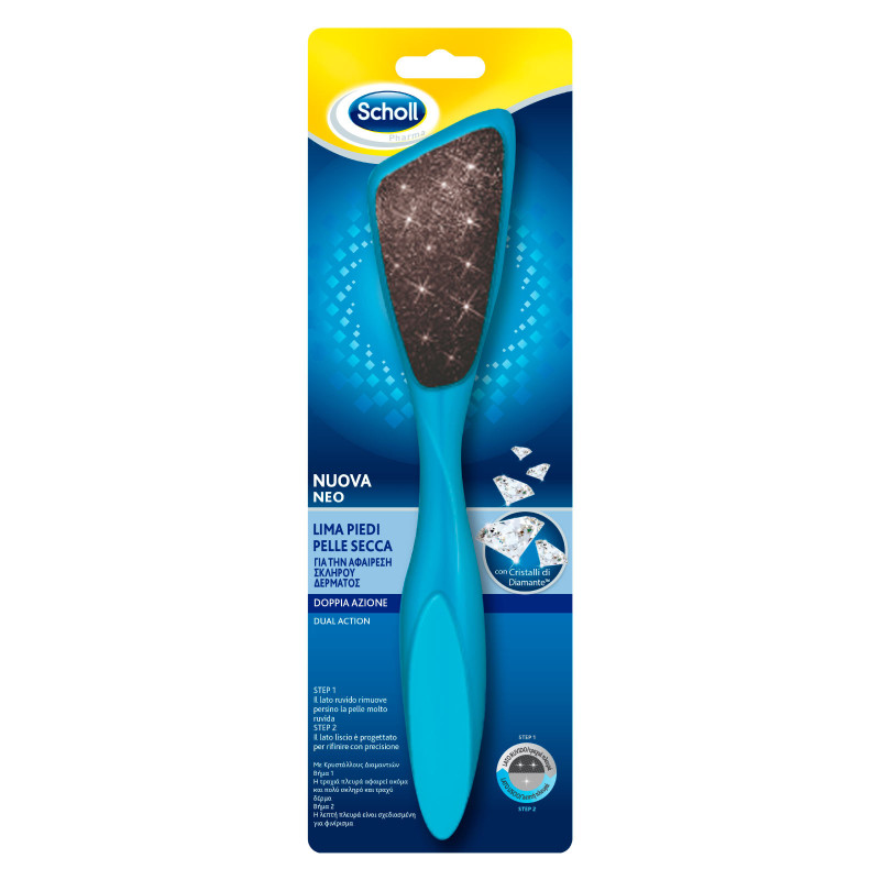 Scholl Lima Piedi per Pelle Secca a Doppia Azione