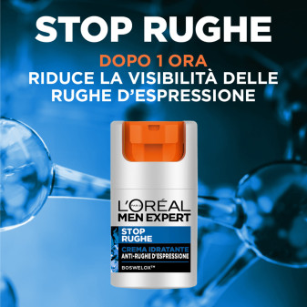 Men Expert Stop Rughe Crema Viso Idratante Anti-Rughe L'Oréal Paris