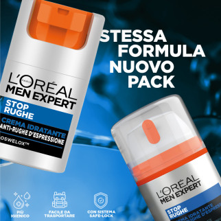 Men Expert Stop Rughe Crema Viso Idratante Anti-Rughe L'Oréal Paris