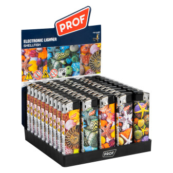 Accendini Maxi Elettronici Prof Shellfish - Box da 50