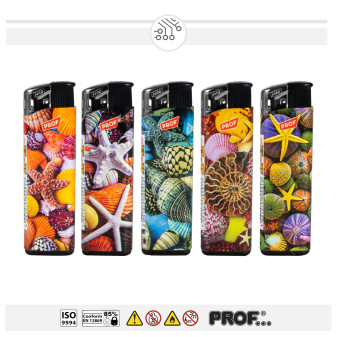 Accendini Elettronici Prof Fantasia Shellfish Serie da 5
