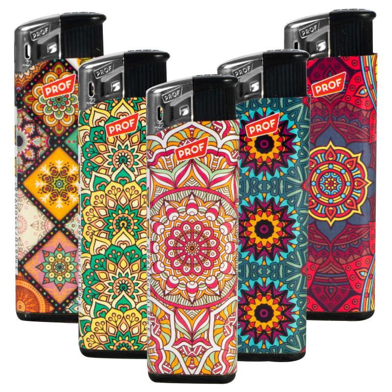 Accendini Elettronici Prof Fantasia Mandala Serie da 5