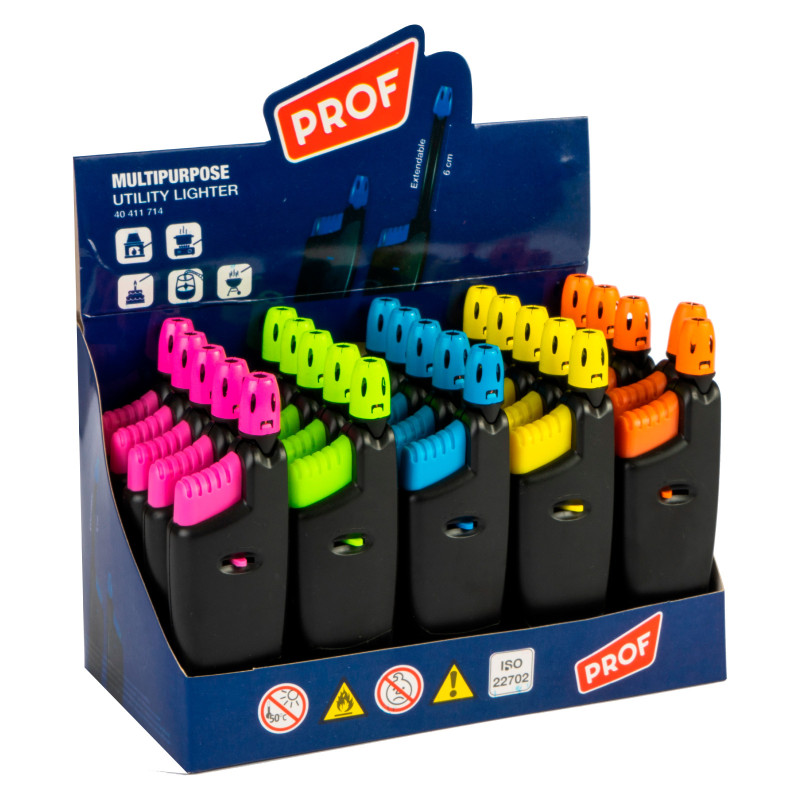 Prof Accendigas Multiuso - Box da 25 Accendini Elettronici