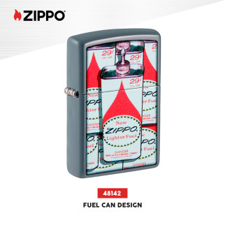 Accendino Zippo mod. 48142 Fuel Can Design Ricaricabile Antivento