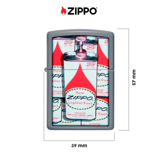 Accendino Zippo mod. 48142 Fuel Can Design Ricaricabile Antivento