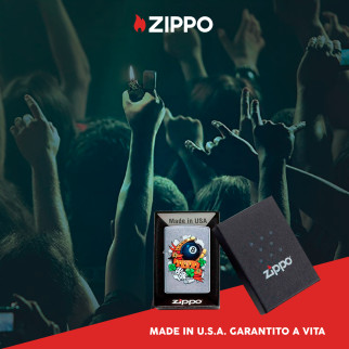 Accendino Zippo mod. 207 Luck Tattoo Antivento ESCLUSIVA EUROCALI