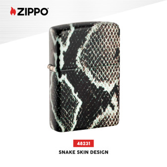Accendino Zippo Premium 48231 Snake Skin Design Ricaricabile Antivento