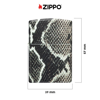 Accendino Zippo Premium 48231 Snake Skin Design Ricaricabile Antivento