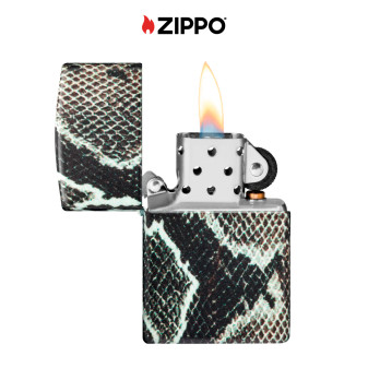 Accendino Zippo Premium 48231 Snake Skin Design Ricaricabile Antivento
